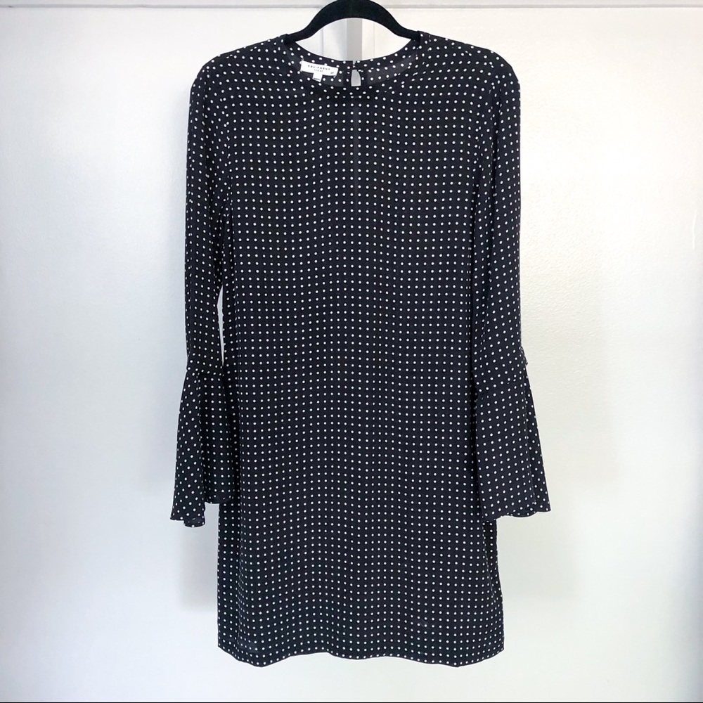 Equipment Mari polka dot silk dress XS